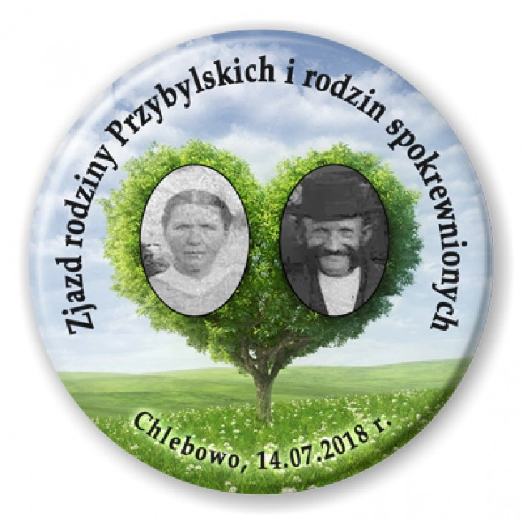 przypinka Zjazd rodziny Przybylskich