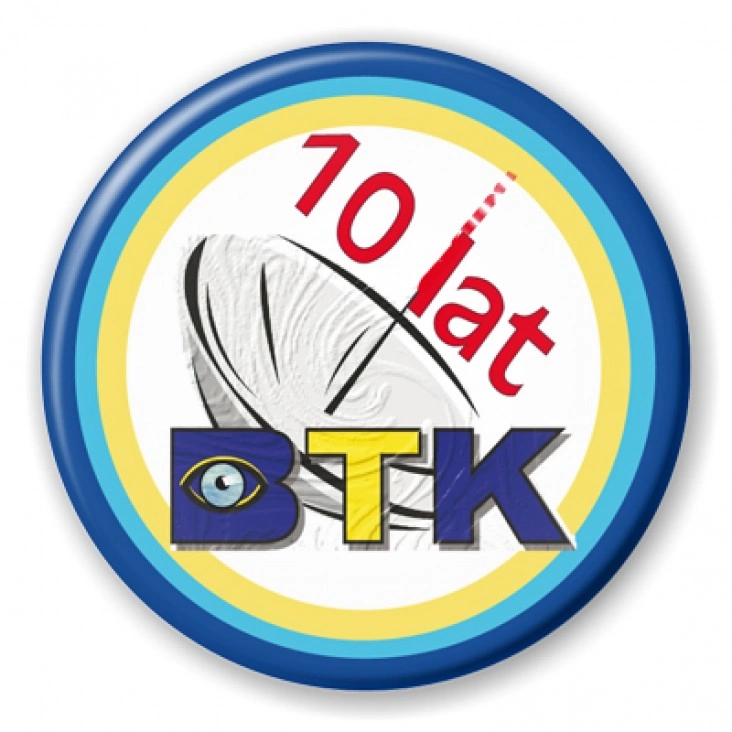 przypinka 10 lat BTK