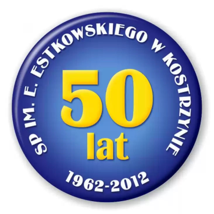 przypinka 50 lat SP w Kostrzynie