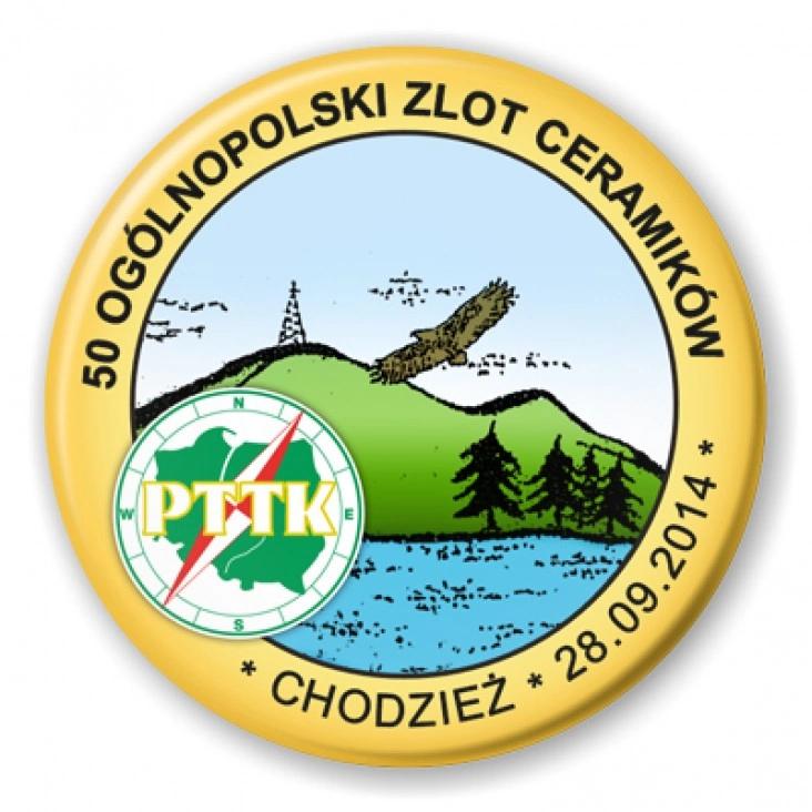 przypinka 50 Ogólnopolski Zlot Ceramików