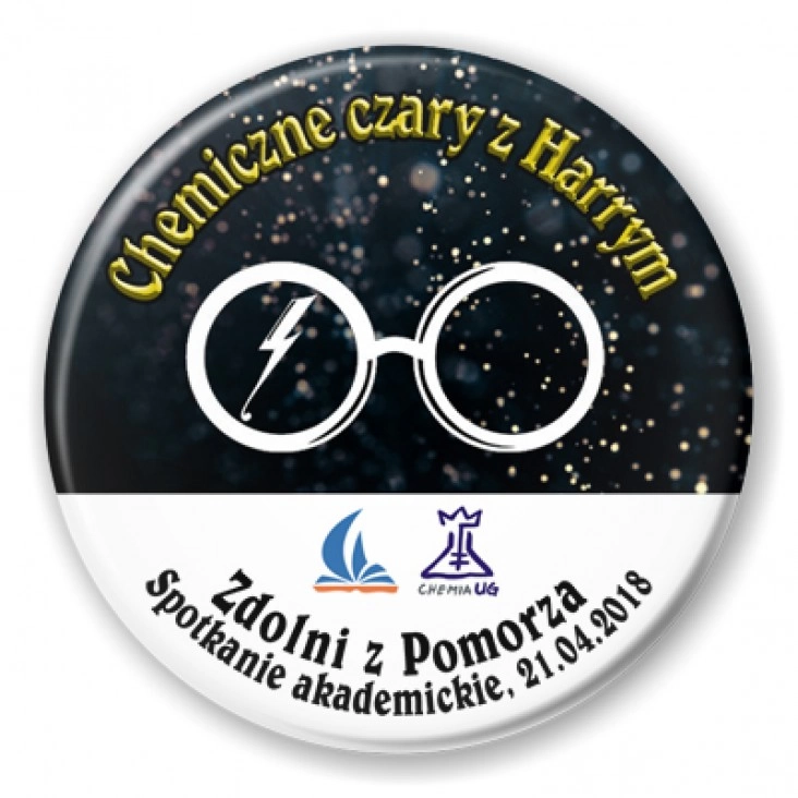 przypinka Chemiczne czary z Harrym