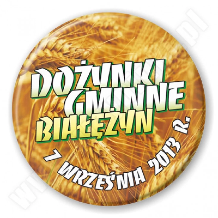 przypinka Dożynki Gminne Białężyn