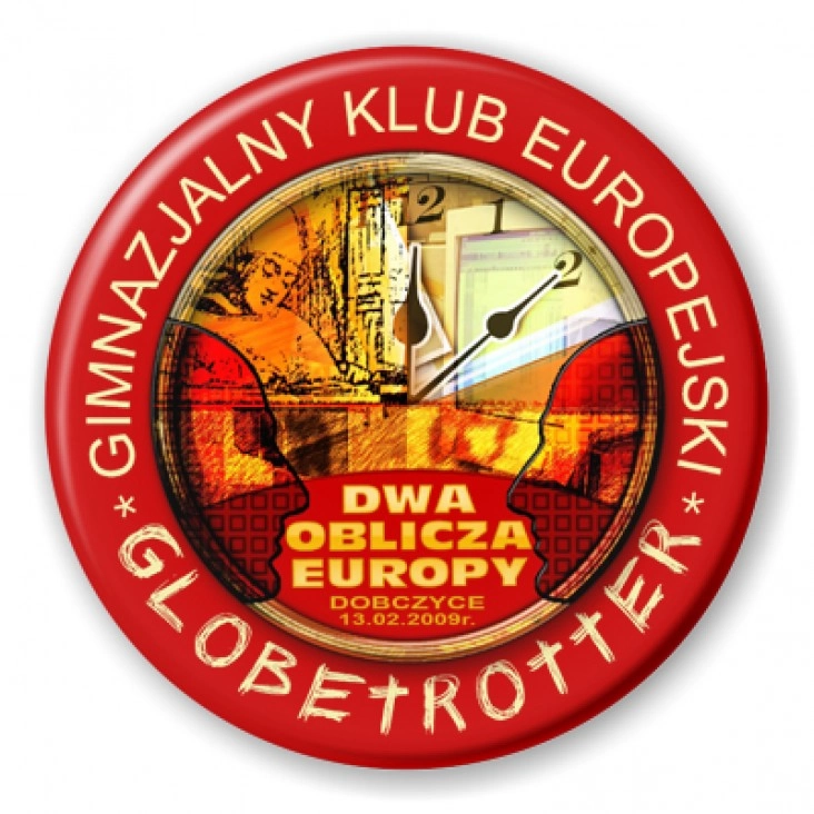 przypinka Dwa oblicza Europy