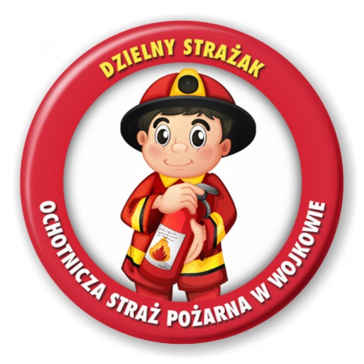 przypinka Dzielny Strażak