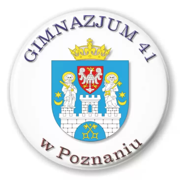przypinka Gimnazjum 41 w Poznaniu