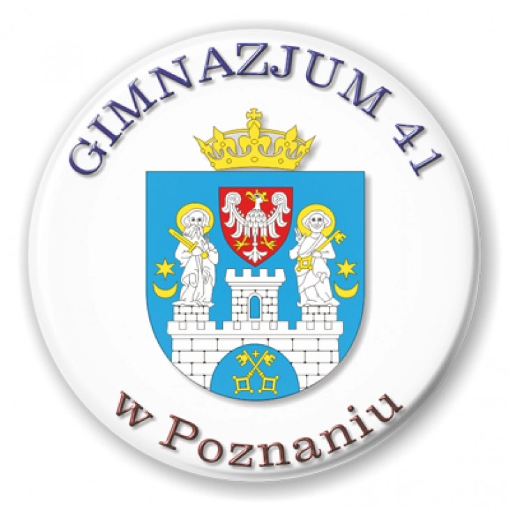 przypinka Gimnazjum 41 w Poznaniu