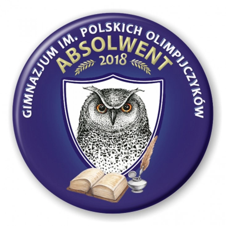 przypinka Gimnazjum im. Polskich Olimpijczyków