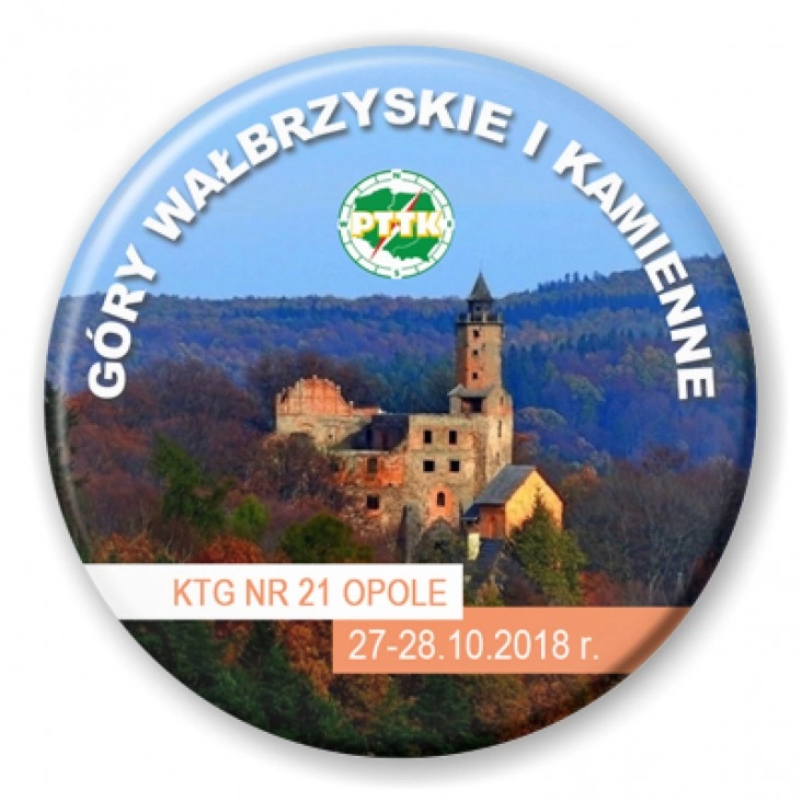 przypinka Góry Wałbrzyskie i Kamienne