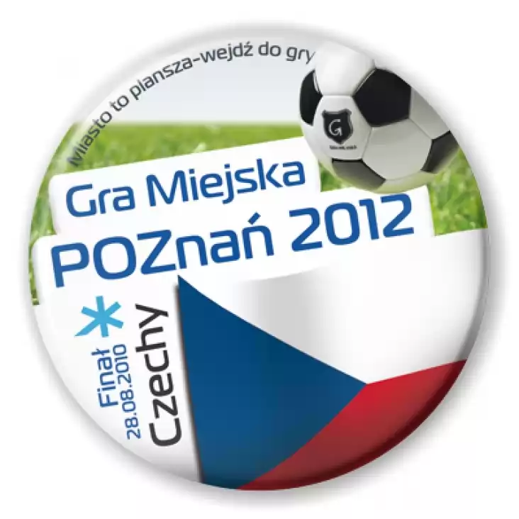 przypinka Gra Miejska - Poznań 2012 - Czechy