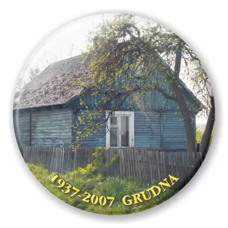 przypinka Grudna 1937-2007 chata