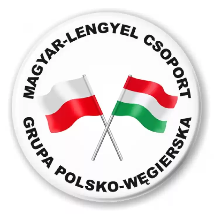 button flagi polska wegry flaga
