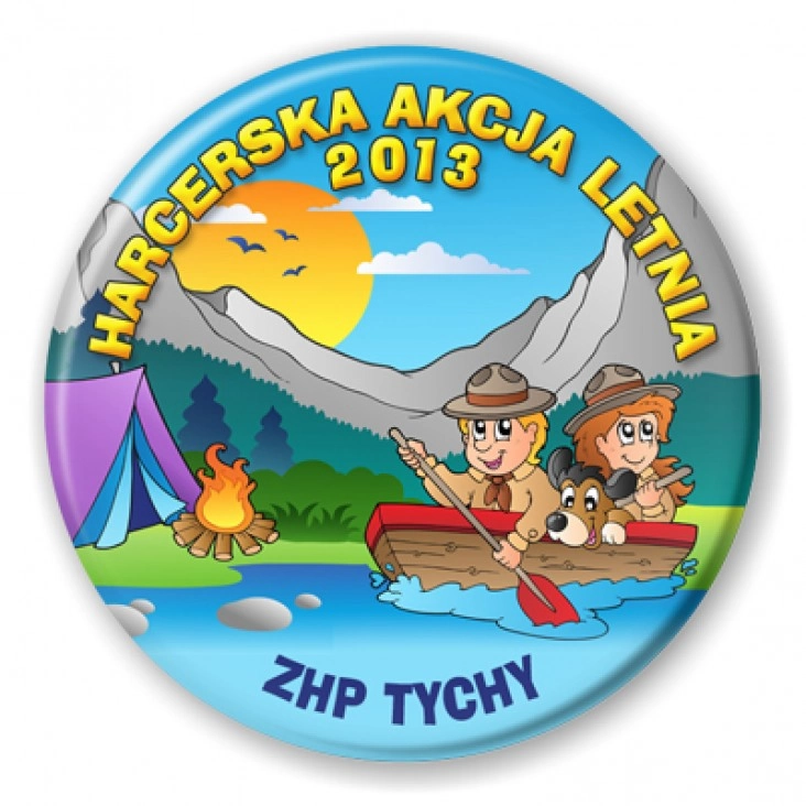 przypinka Harcerska Akcja Letnia 2013