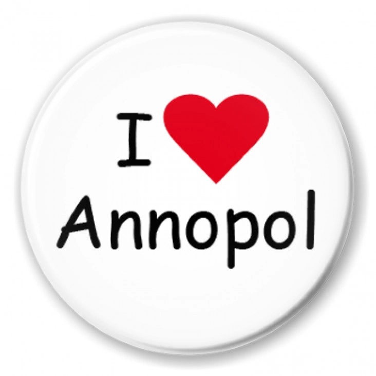 przypinka I love Annopol