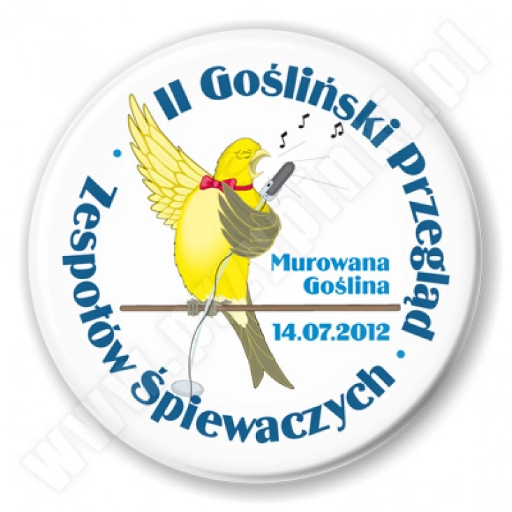 przypinka II Gośliński Przegląd Zespołów Śpiewaczych
