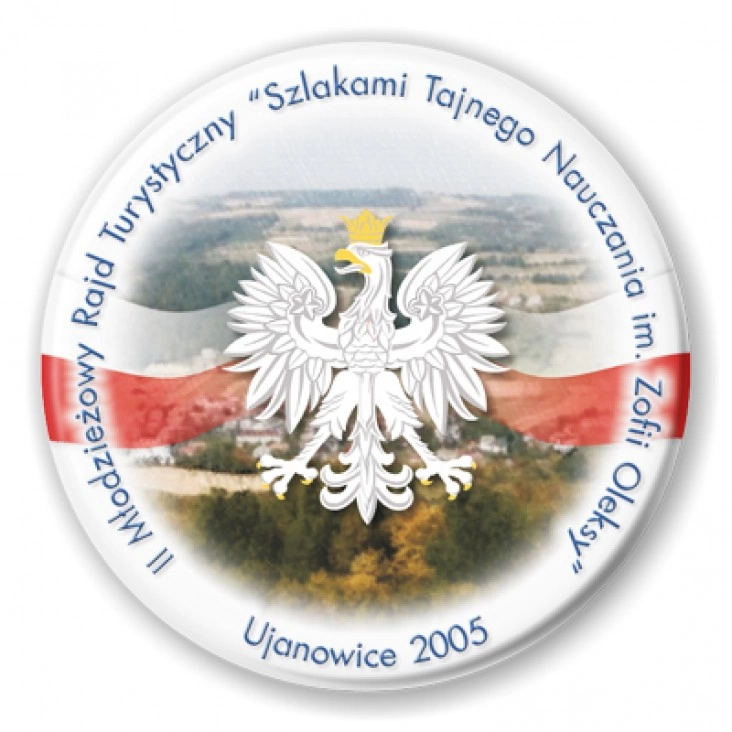 przypinka II Młodzieżowy Rajd Turystyczny - Ujanowice 2005