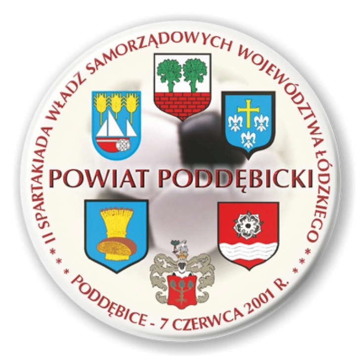 przypinka II Spartakiada Władz Samorządowych Województwa Łódzkiego 