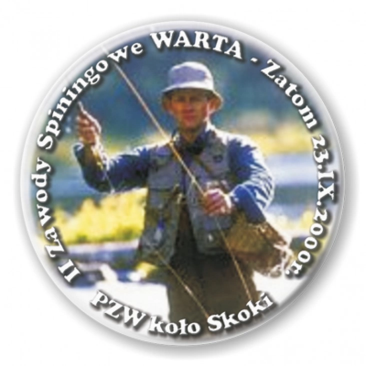 przypinka II Zawody Spiningowe WARTA