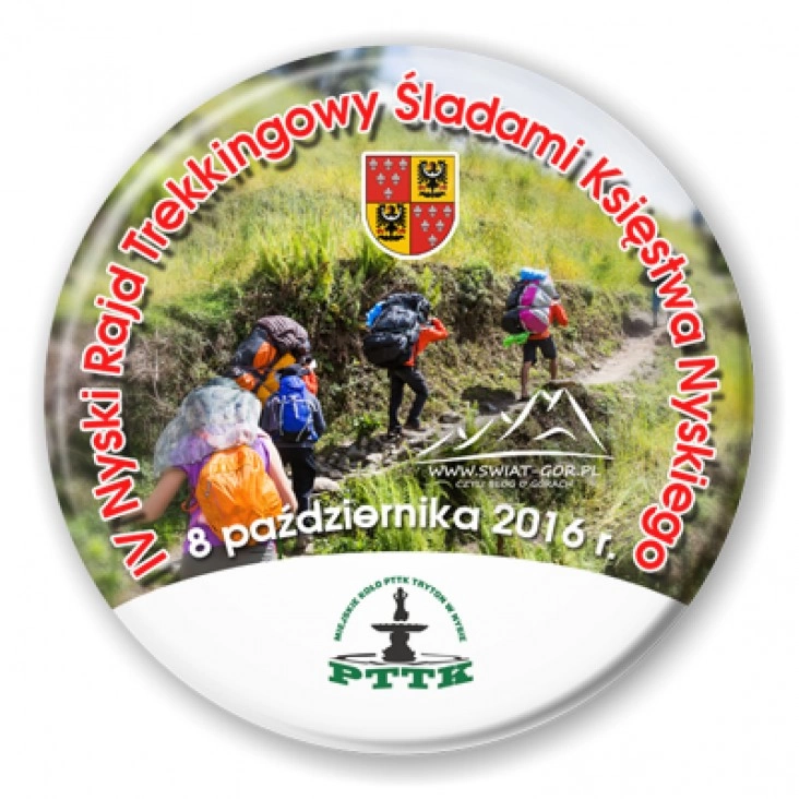 przypinka IV Nyski Rajd Trekkingowy