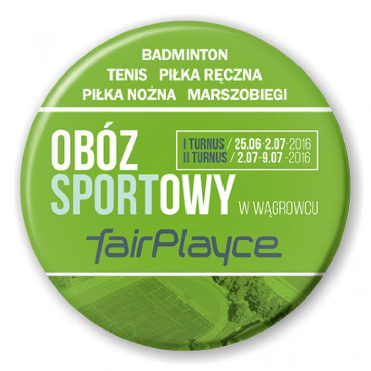 przypinka Obóz sportowy