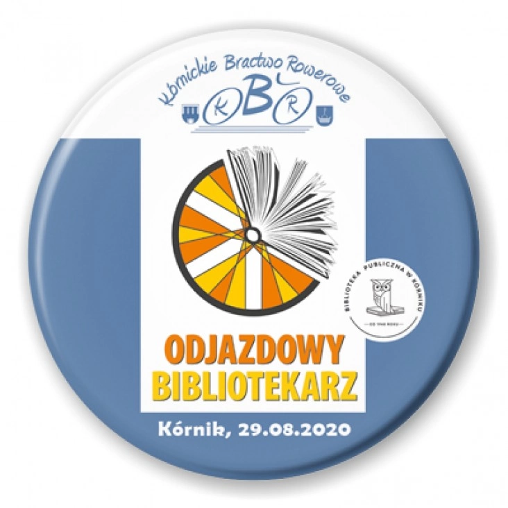 przypinka Odlotowy Bibliotekarz