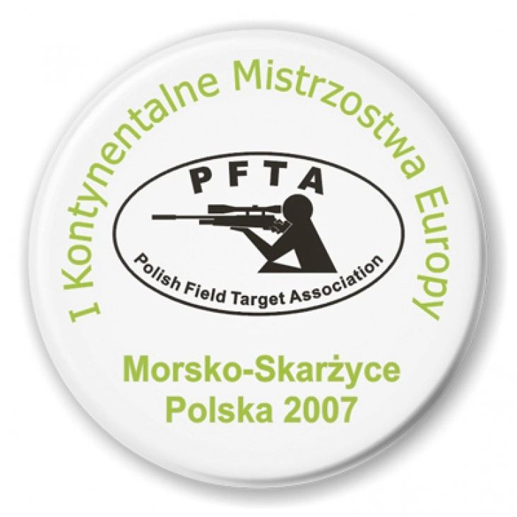 przypinka PFTA - I Kontynentalne Mistrzostwa Europy 