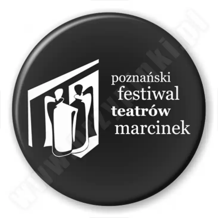 przypinka Poznański Festiwal Teatrów Marcinek