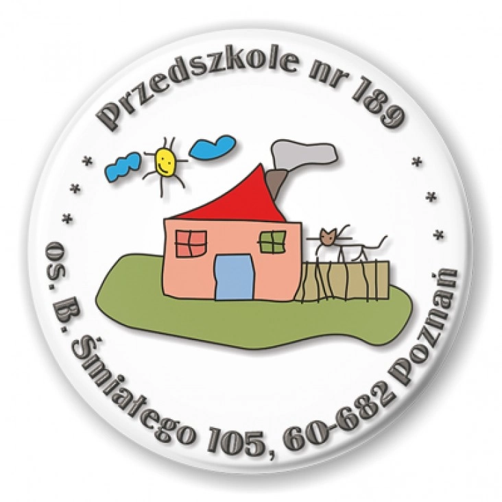 przypinka Przedszkole nr 189