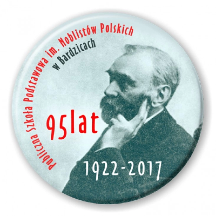 przypinka PSP im. Noblistów Polskich