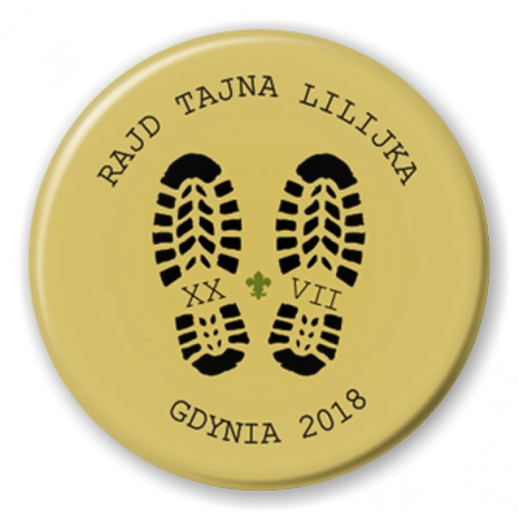przypinka Rajd Tajna Lilijka