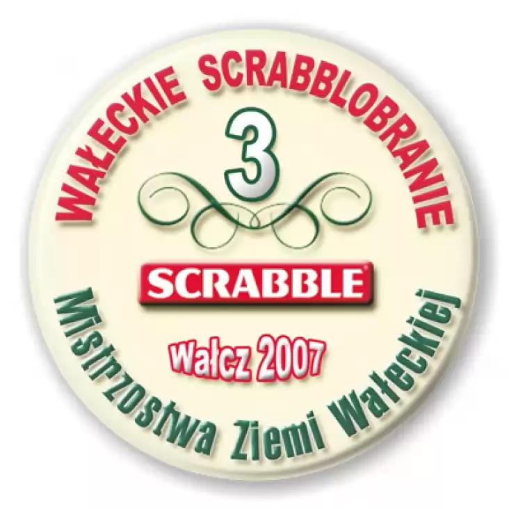 przypinka Scrabble MZW 2007