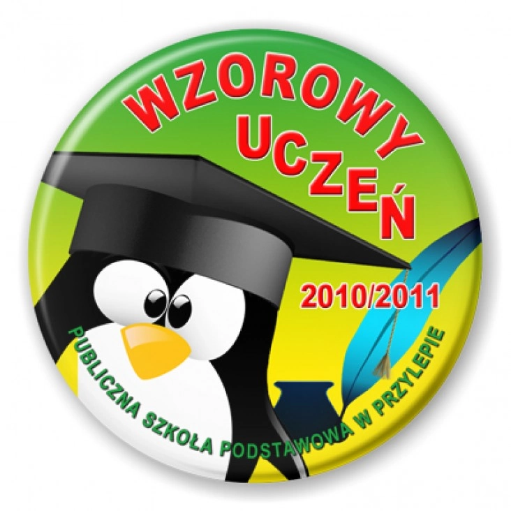 przypinka SP w Przylepie - Wzorowy Uczeń