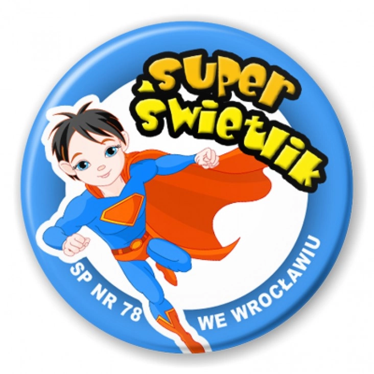 przypinka Super świetlik - SP nr 78 we Wrocławiu