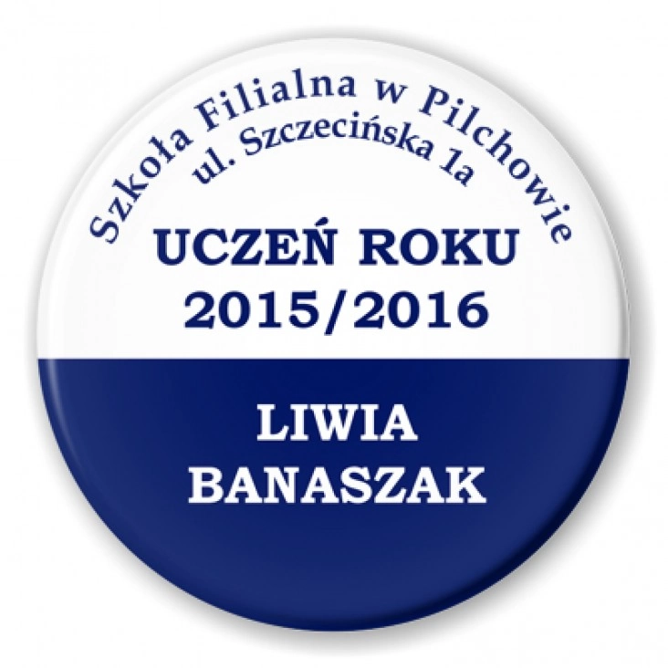 przypinka Szkoła Filialna w Pilchowie