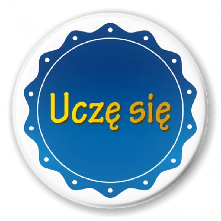 przypinka Uczę się