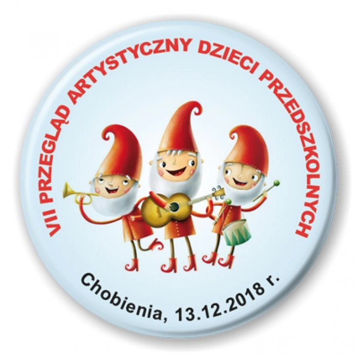 przypinka VII Przegląd Artystyczny Dzieci Przedszkolnych