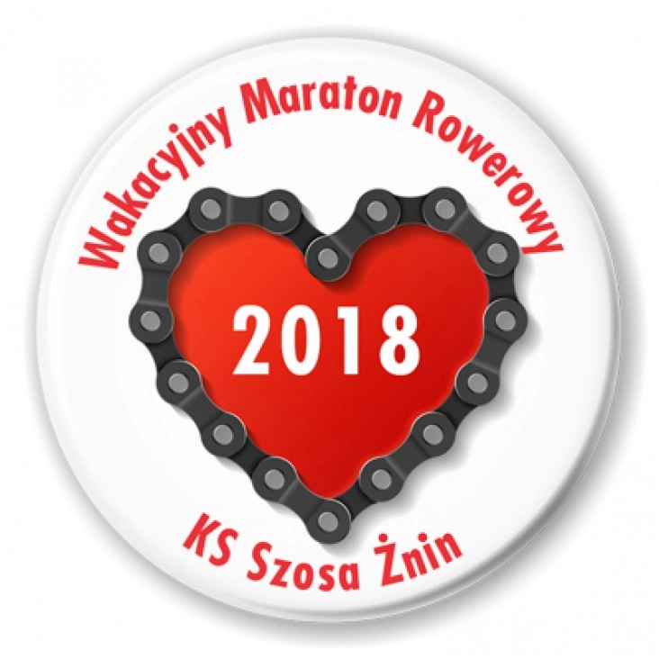 przypinka Wakacyjny Maraton Rowerowy
