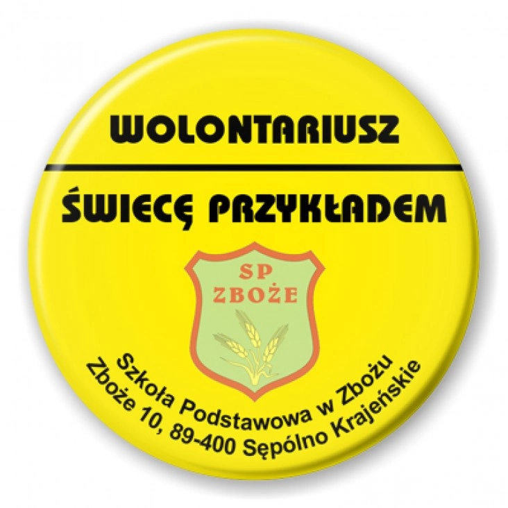 przypinka Wolontariusz