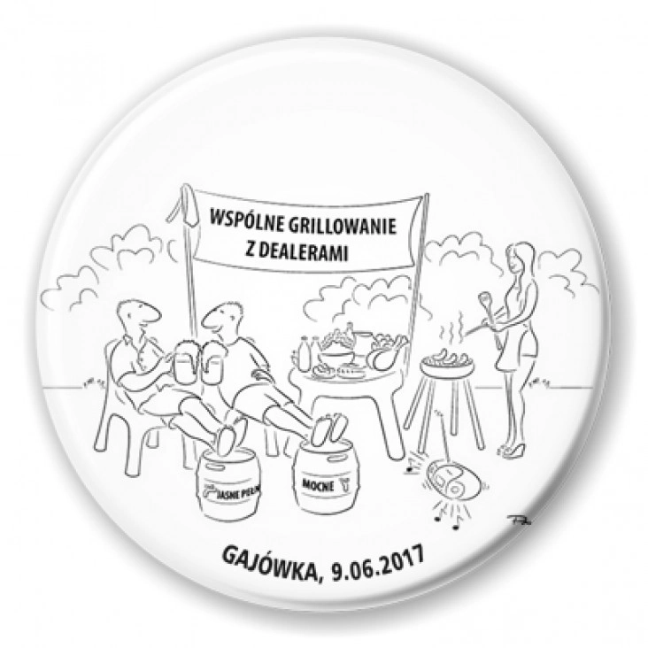 przypinka Wspólne grillowanie z dealerami