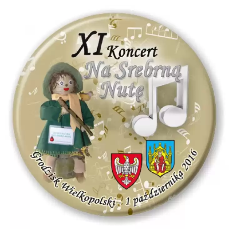 przypinka XI Koncert Na Srebrną Nutę 2016