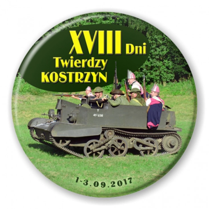 przypinka XVIII Dni Twierdzy Kostrzyn