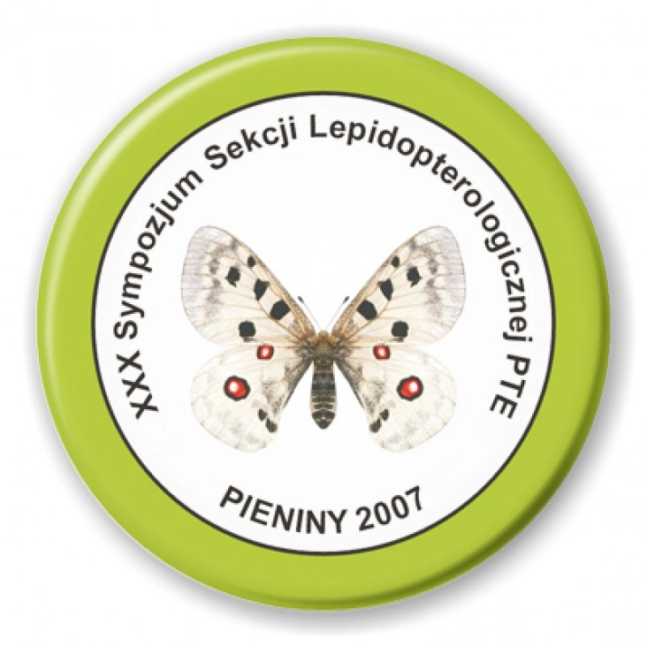 przypinka XXX Sympozjum Sekcji Lepidopterologicznej PTE