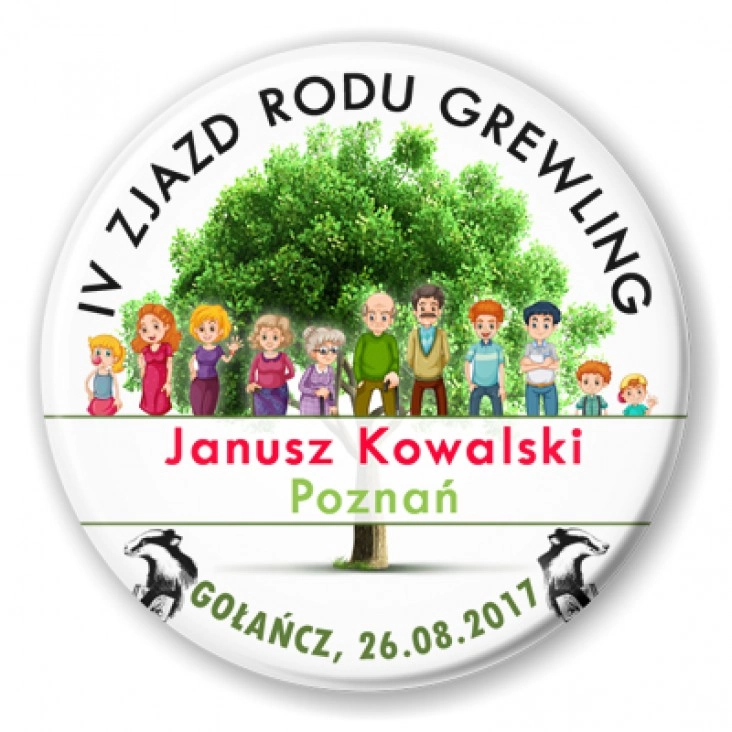 przypinka Zjazd rodzinny