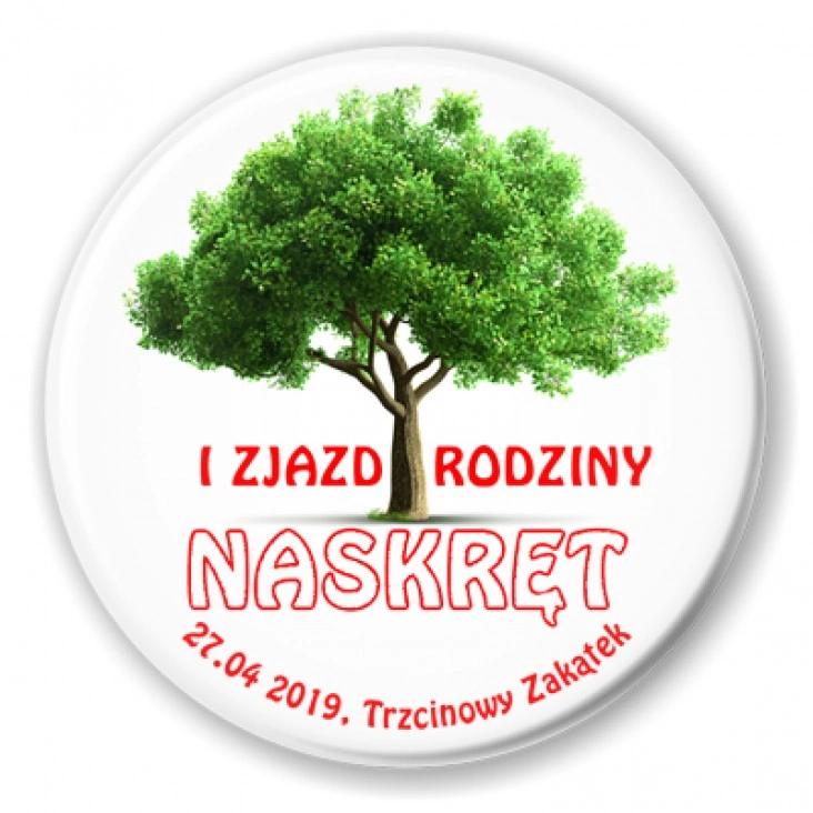 przypinka Zjazd rodziny Naskręt