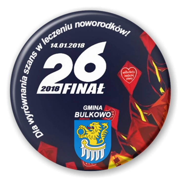 przypinka 26 Finał WOŚP
