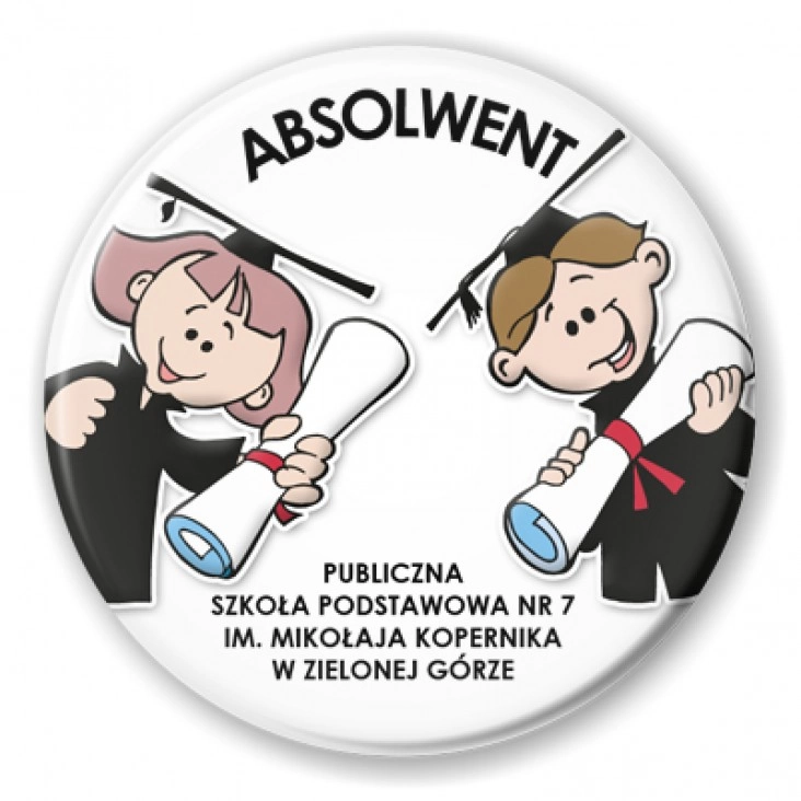 przypinka Absolwent