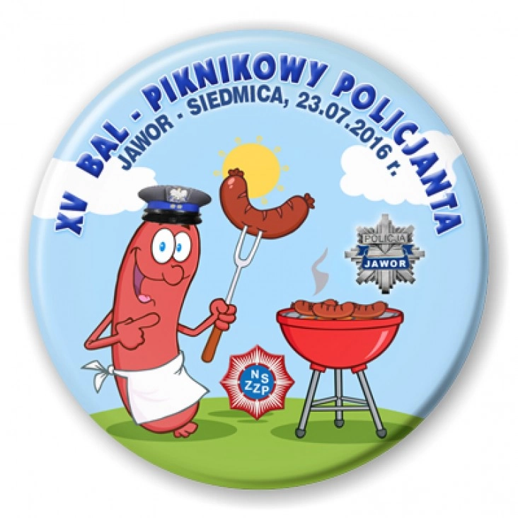 przypinka Bal Piknikowy Policjanta