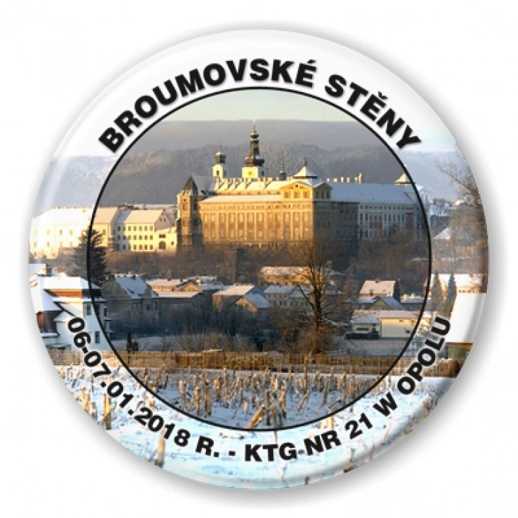 przypinka Broumovske steny