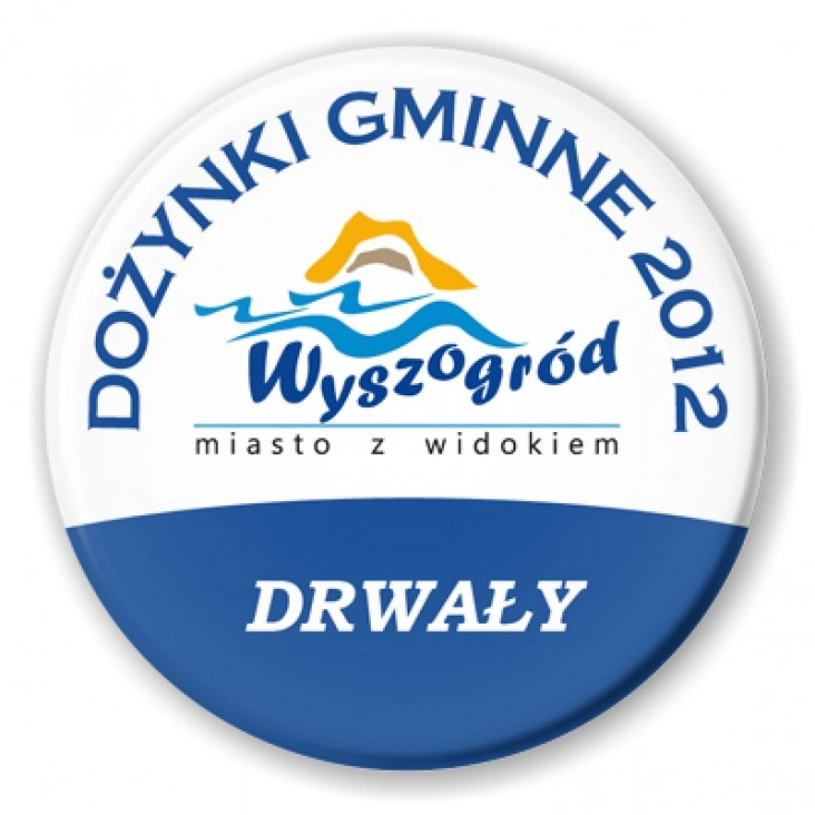przypinka Dożynki Gminne - Drwały 2012