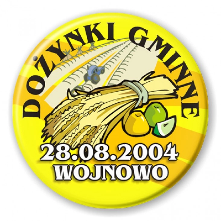 przypinka Dożynki gminne w Wojnowie 