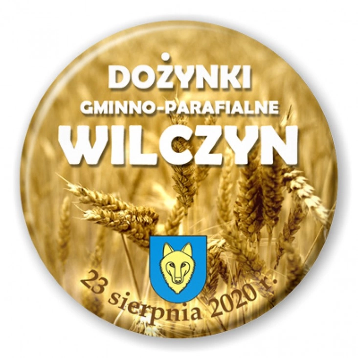 przypinka Dożynki Gminno-Parafialne Wilczyn